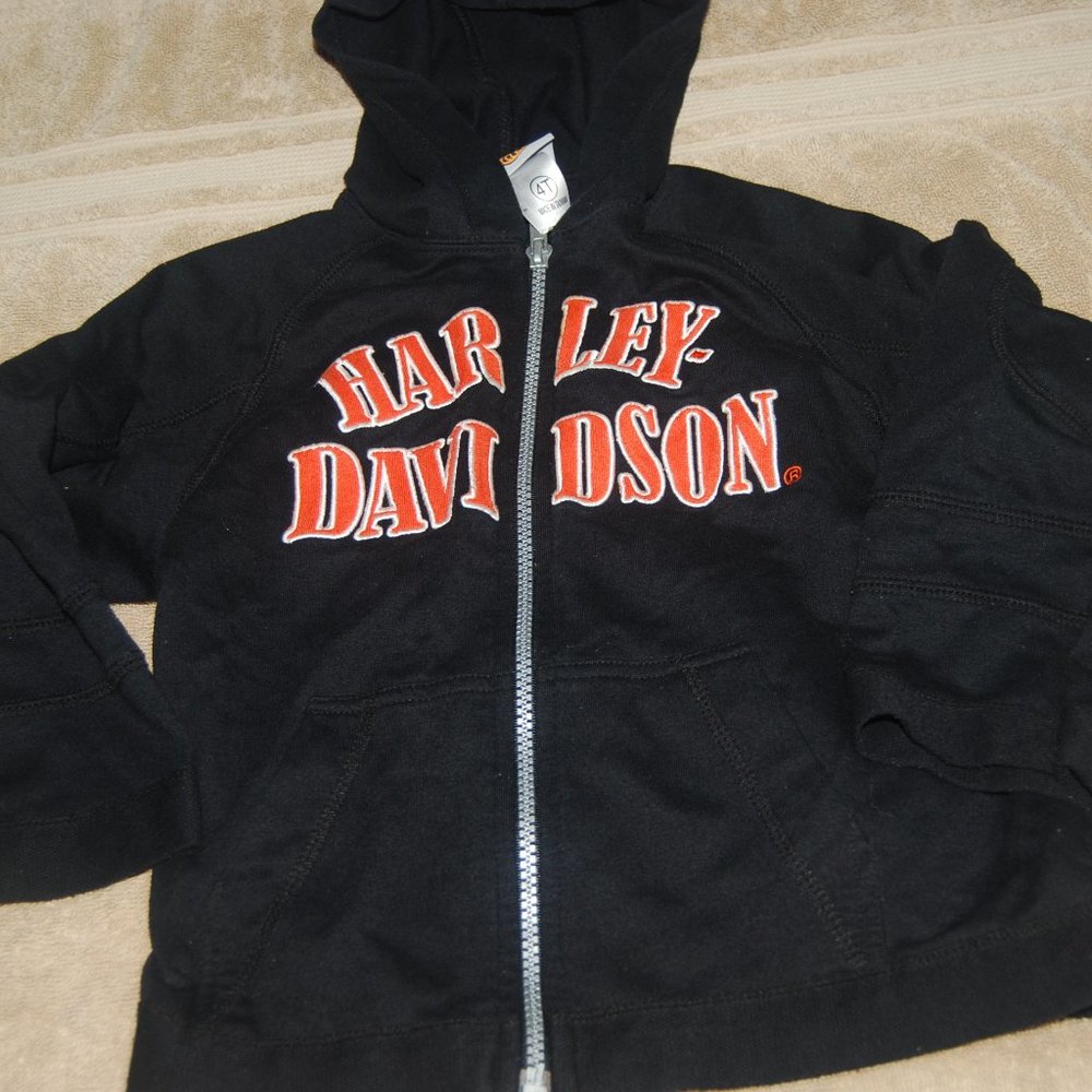 Boys Harley Davidson Hoodie Size 4T